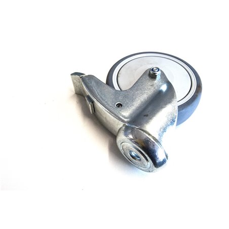 zwenkwiel met rem 50mm met boutgatbevestiging