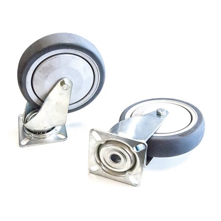 zwenkwiel 50mm met plaatbevestiging