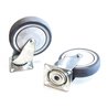 zwenkwiel 75mm met plaatbevestiging