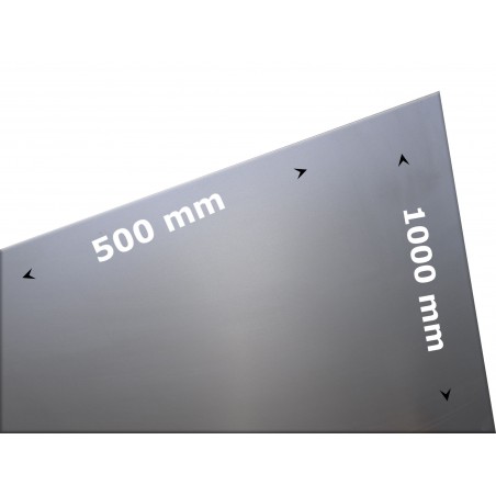 plaat staal 500 x 1000 x 4.0mm