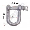 D-sluiting 6mm