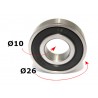 groefkogellager, 6000-2RS 10x26x8mm