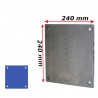 Voetplaat Universeel 240x240x10mm - 4x gat 14mm