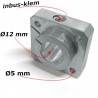 montageblok laag met flens 12mm