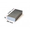 aluminium blok 100x50x25mm