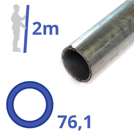 Verzinkte buis 76,1 x 3,25mm