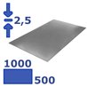 plaat staal 500 x 1000 x 2.50mm