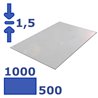 plaat rvs 1000 x 500 x 1.5mm