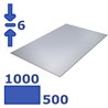 plaat aluminium 1000 x 500 x 6,0mm