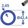Verzinkte buis 42,4 x 2,65mm
