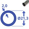 Verzinkte buis 21,3 x 2,0mm