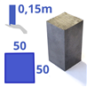 Stalen blok 50x50x150mm