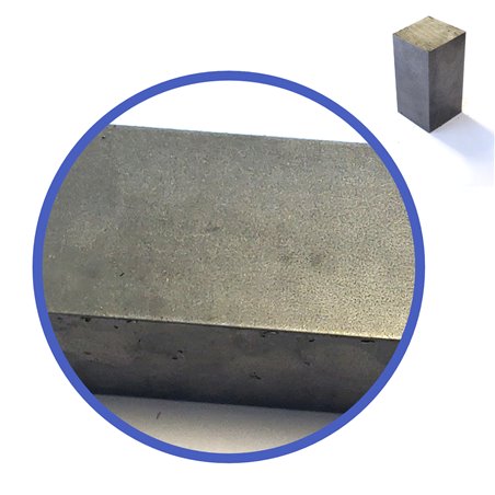 Stalen blok 50x50x100mm