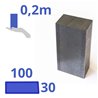 Stalen blok 200 x 100 x 30mm