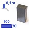 Stalen blok 100 x 100 x 30mm