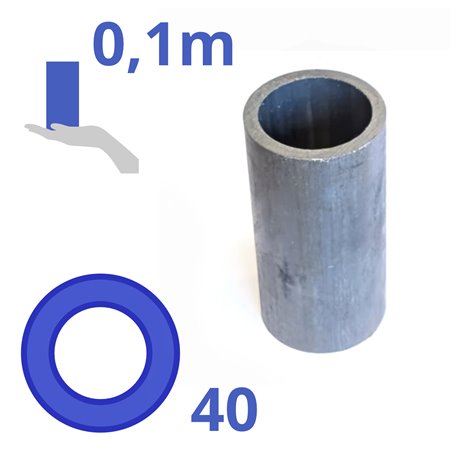 Stalen bus 40x5mm, lengte: 100mm