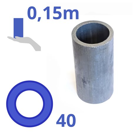 Stalen bus 40x5mm, lengte: 150mm