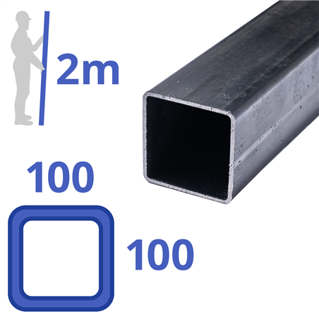 stalen koker 100x100x3mm