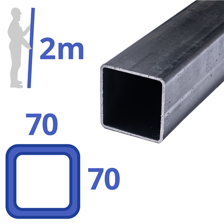 stalen koker 70x70x3mm