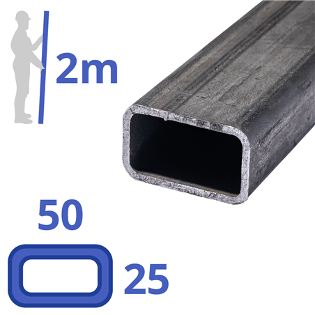 stalen koker 50x25x3mm