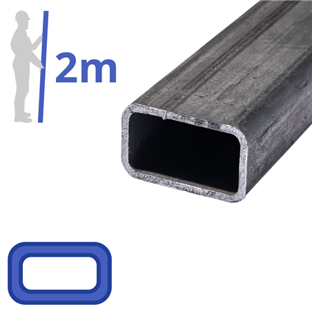 stalen koker 60x30x2mm