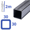 blanke vierkante koker 30x30x1,5mm