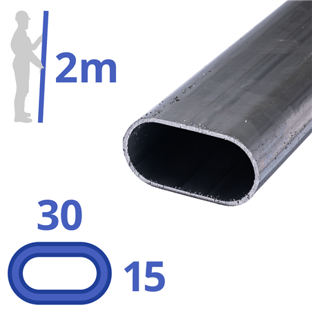 stalen ovaal 30x15x2mm