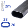 stalen ovaal 38x20x2mm