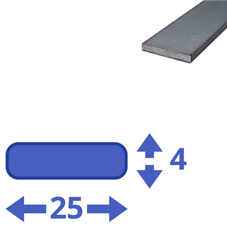 stalen strip 25x4mm