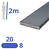 stalen strip 20x8mm