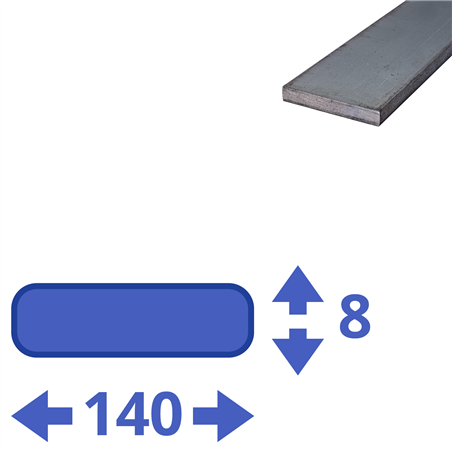 stalen strip 140x8mm