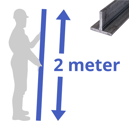 stalen T-profiel 60x60x7mm