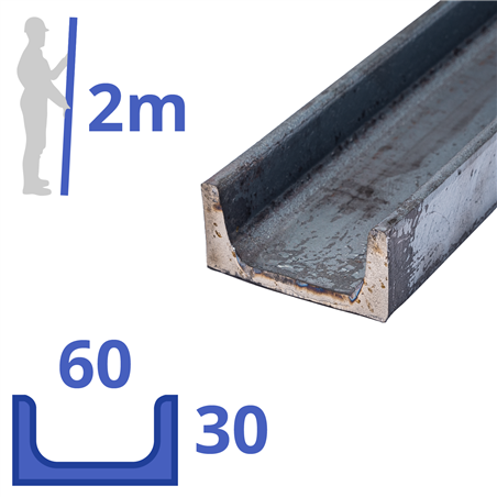 stalen UNP 30x60x30x6mm