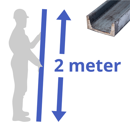 stalen UNP 25x50x25x5mm