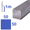 stalen blank vierkant 50 x 50mm, lengte 1000mm