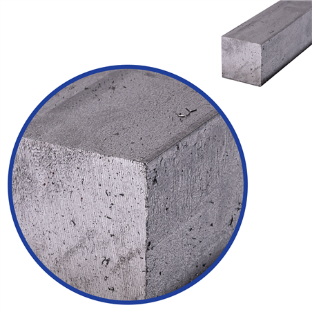 stalen blank vierkant 12x12mm, lengte 1m