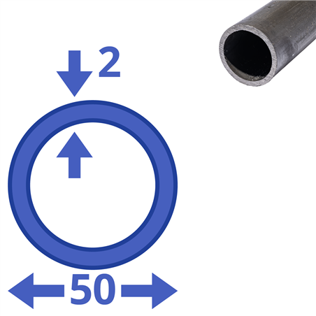 Stalen buis 50x2mm