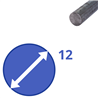 stalen massief wgw rond 12mm