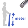 geharde as 12mm, lengte 1000mm