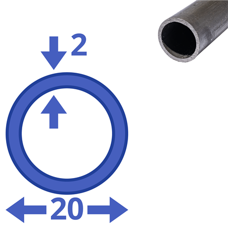Stalen buis 20x2mm