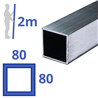 aluminium koker 80x80x2mm
