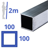 aluminium koker 100x100x2mm