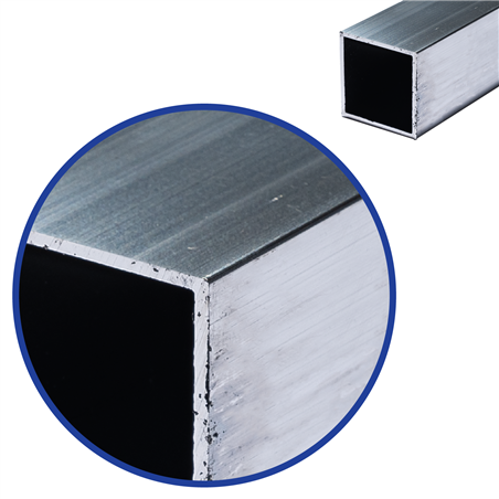 aluminium koker 80x80x2mm