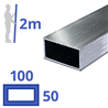 aluminium koker 100x50x3mm