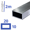 aluminium koker 20x10x2mm