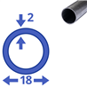 aluminium buis 18x2mm
