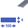 aluminium strip 100x4mm