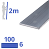 aluminium strip 100x6mm