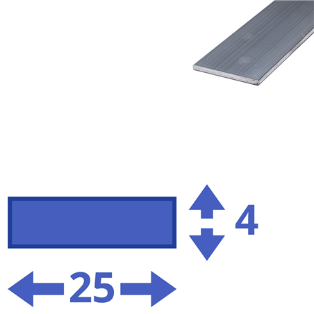 aluminium strip 25x4mm