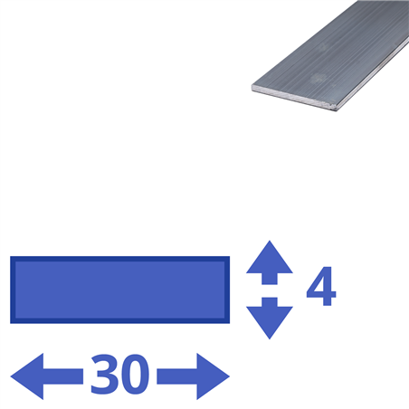 aluminium strip 30x4mm